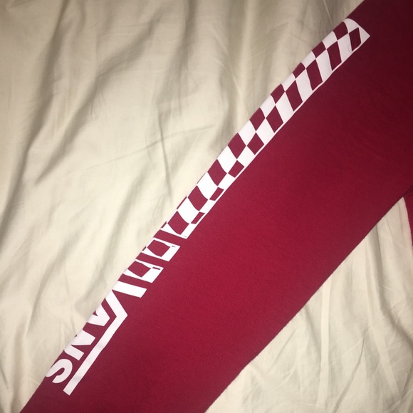 VANS NWOT Red Crossed Sticks Womens Tee L - Picture 5 of 7